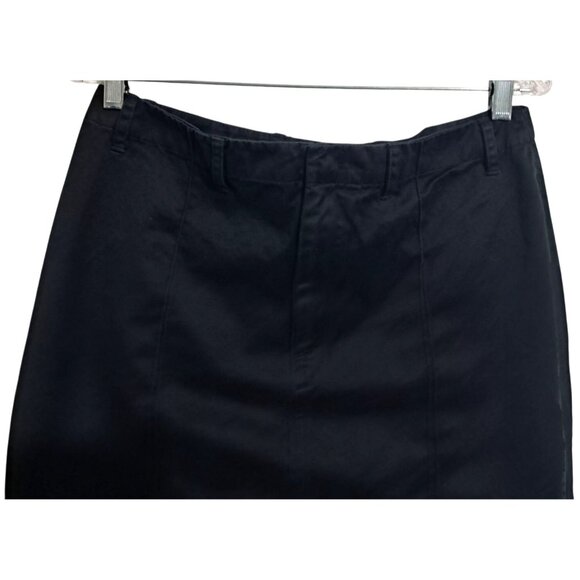 Banana Republic Black Cotton Pencil Skirt Size 14 - Picture 5 of 8